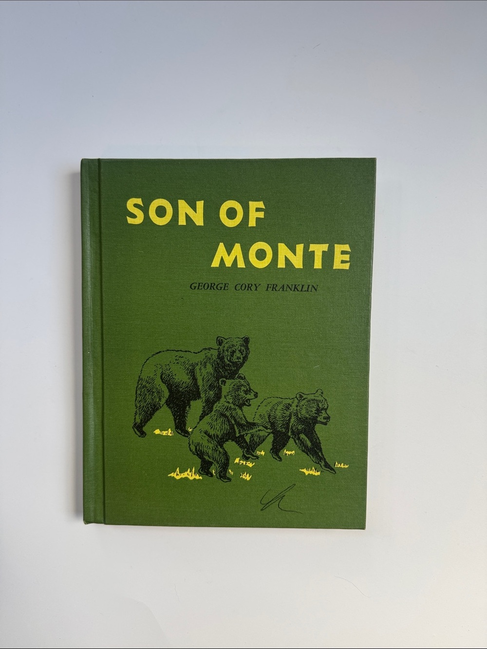 Son of Monte Green Hardcover Book with Bear Illustration